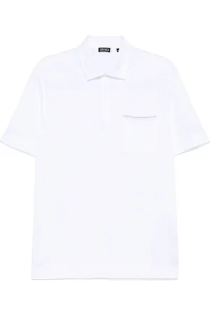 Ermenegildo Zegna Polo in cotone con ricamo logo