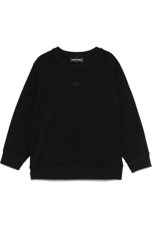 Emporio Armani Felpa con logo ricamato