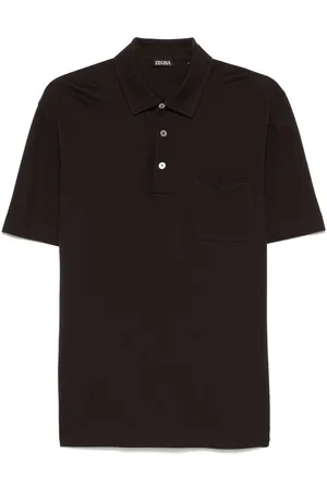 Ermenegildo Zegna Polo in cotone con ricamo logo