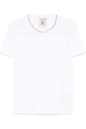 SEMICOUTURE T-shirt con strass
