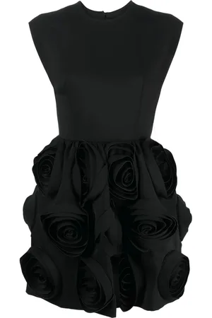 Viktor & Rolf Abito corto a fiori con dettaglio cut-out