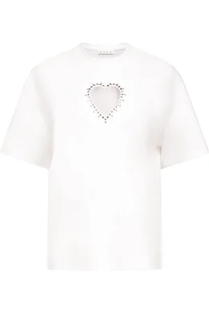 AREA Camicia con dettaglio cut-out e cristalli