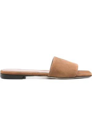 SEMICOUTURE Sandali slides in suede