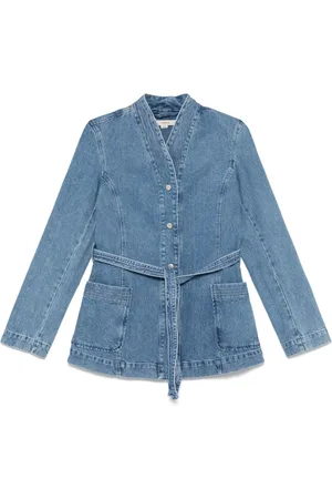REMAIN Giacca denim con cintura