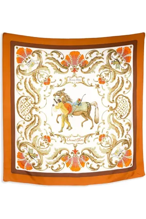 Hermès Foulard in seta Cheval Turc by Christiane Vauzelles 1989