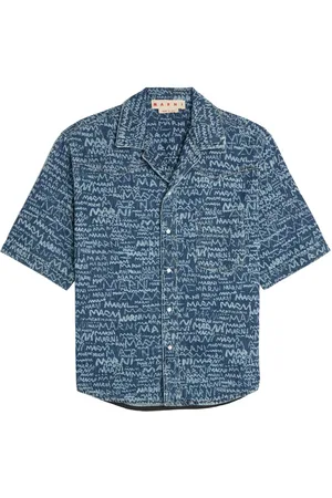Marni Camicia denim Logo Western