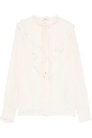 Chloé Blusa in seta con ruches