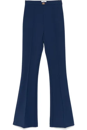 Elisabetta Franchi Pantaloni svasati in crêpe