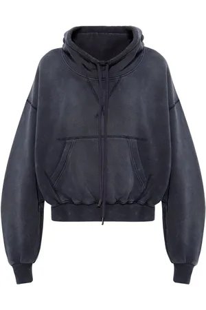 R13 Felpa in cotone con cappuccio