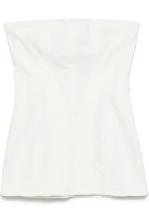 Monot Abito corto denim senza spalline