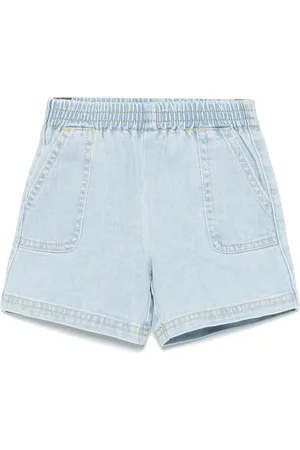 Etro Shorts denim con motivo Pegaso