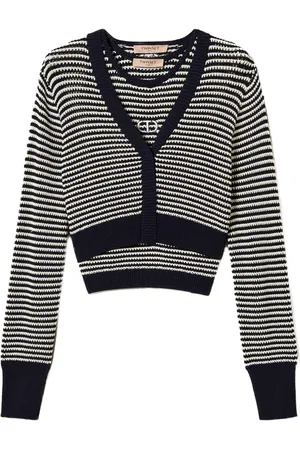 Twin-Set Cardigan Oval T a righe