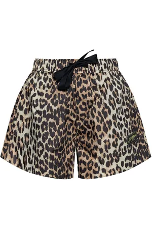 Ganni Shorts leopardati