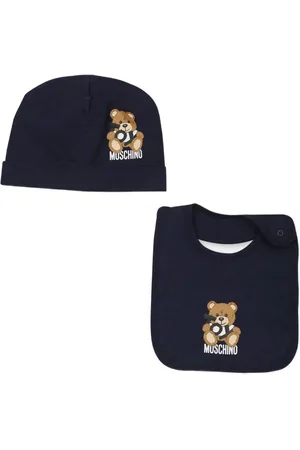 Moschino Set di 2 berretti con stampa Teddy Bear
