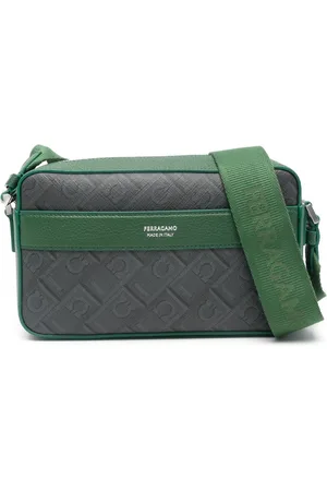 Salvatore Ferragamo Borsa messenger con motivo Gancini