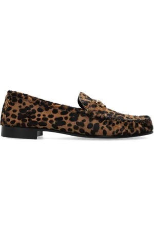 VERSACE Mocassini con stampa animalier