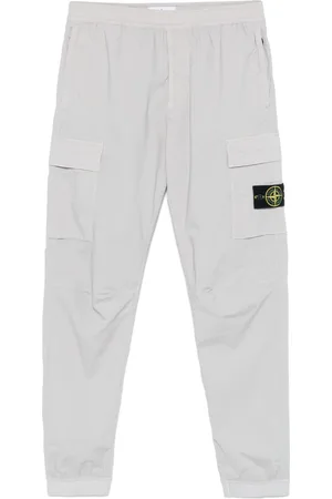 Stone Island Pantaloni sportivi con applicazione Compass