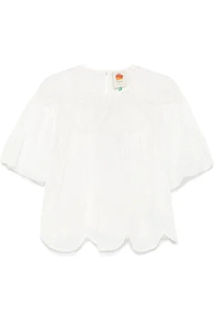 Farm Rio Blusa con ricamo