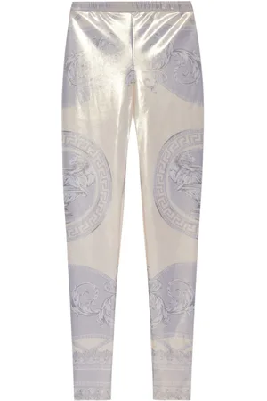 VERSACE Leggings con stampa La Coupe des Dieux