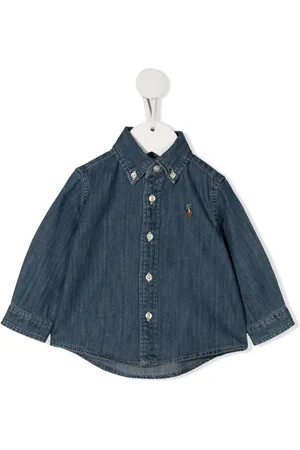 Ralph Lauren Camicia denim con ricamo