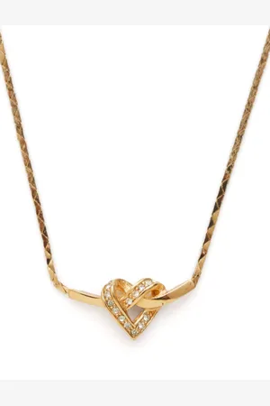 Dior Collana a cuore con strass anni 2000