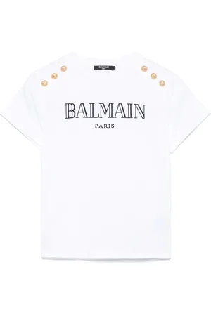 Balmain T-shirt con logo ricamato