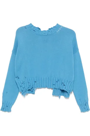 Marni Maglione in cotone con effetto vissuto