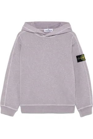 Stone Island Felpa con cappuccio e applicazione Compass
