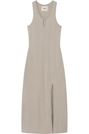 AERON Abito midi con spacco laterale