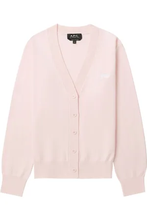 A.P.C. Cardigan in cotone con logo