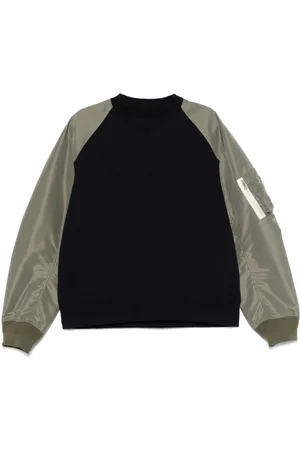 SACAI Felpa con design a inserti