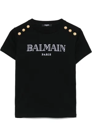 Balmain T-shirt con logo ricamato