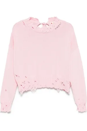 Marni Maglione in cotone con effetto vissuto