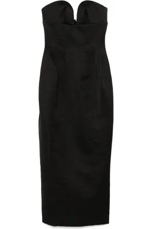 Monot Abito lungo con corsetto in raso