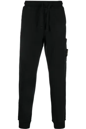 Stone Island Pantaloni sportivi con applicazione Compass
