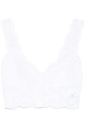 ERMANNO SCERVINO Top in cotone con dettaglio in pizzo