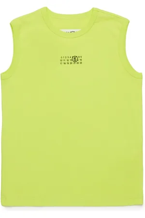 Maison Margiela T-shirt smanicata con logo