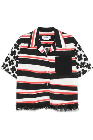 Msgm Camicia a righe in cotone