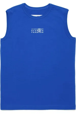 Maison Margiela T-shirt smanicata con logo