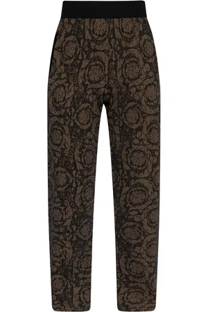 VERSACE Pantaloni sportivi con stampa Barocco