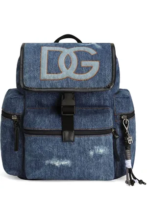 Dolce & Gabbana Zaino denim con logo