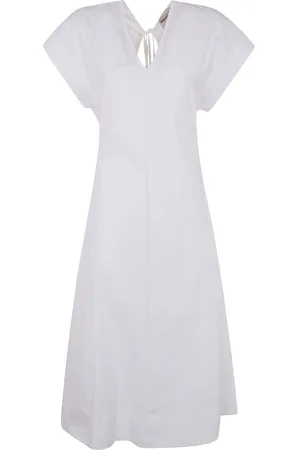 SEMICOUTURE Abito midi in popeline
