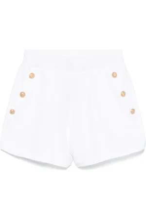 Balmain Shorts con abbottonatura goffrata