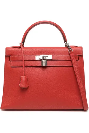 Hermès Borsa tote Kelly 32 Sellier Red PHW