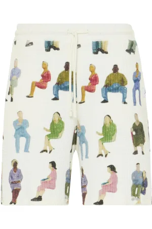 J.W.Anderson Shorts con lavorazione a nido d
