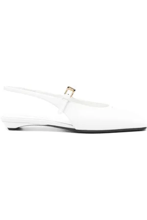 Prada Ballerine in pelle con cinturino posteriore