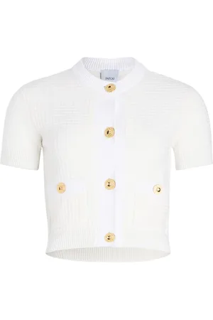 Patou Cardigan crop con lavorazione a nido d