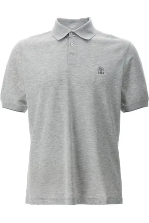 Brunello Cucinelli Polo in piqu?? con logo