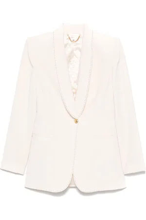 Elisabetta Franchi Blazer in crêpe con cuciture a contrasto