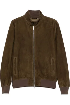Boglioli Giacca in pelle scamosciata